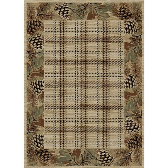 Mayberry Rug American Destination Pembroke Plaid Area Rug - Multi Color - 2 ft. 3 in. x 7 ft. 7 in.