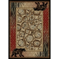 Mayberry Rug American Destination Red Creek Multi Lodge Area Rug 7'10"x9'10" 8' x 10'