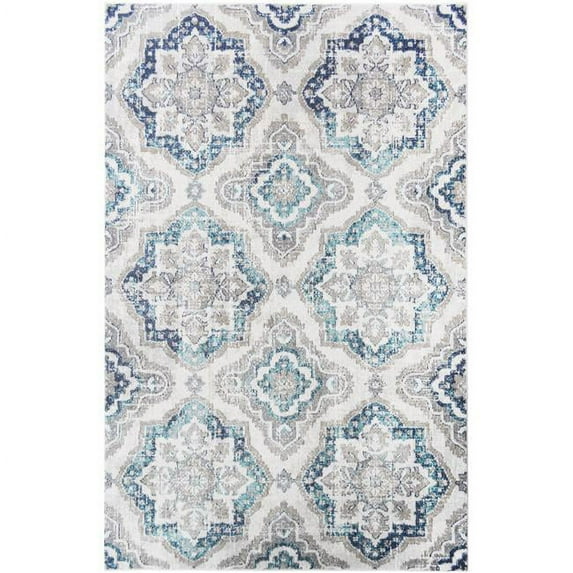 Mayberry Rug BC9032 8X10 7 ft. 10 in. x 9 ft. 10 in. Barcelona Terrazzo Area Rug, Ivory