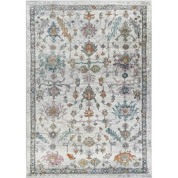 Mayberry Rug BC9792 8X10 7 ft. 10 in. x 9 ft. 10 in. Barcelona Lucia Area Rug, Ivory
