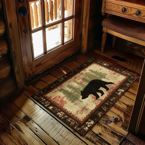Mayberry Rug Birch Bear 2'3"x3'3"