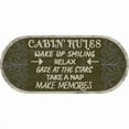thumbnail image 1 of Mayberry Rug CC10513 20X44 20 x 44 in. Oval Cozy Cabin Cabin Rules Printed Nylon Kitchen Mat & Rug, 1 of 1