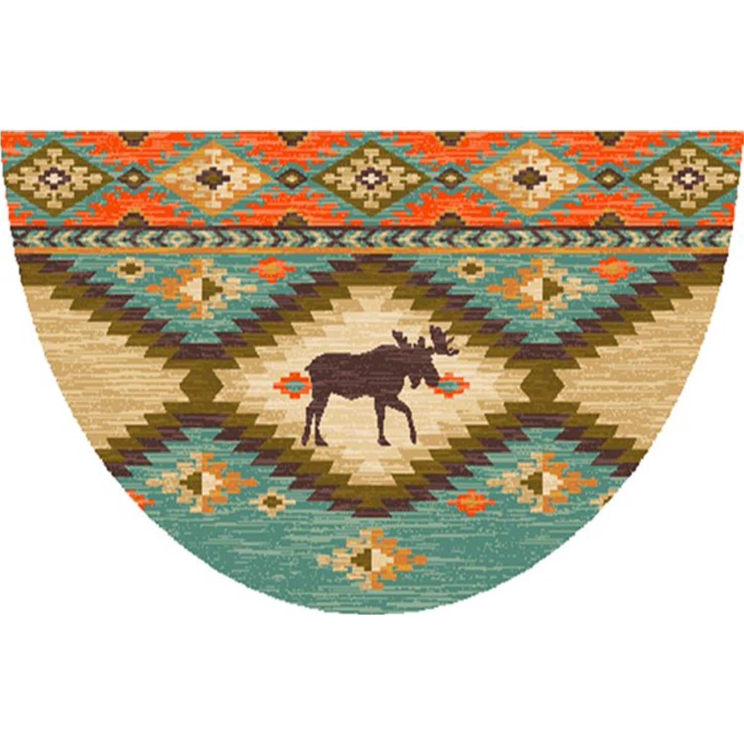 Mayberry Rug CC10520 19X31 19 x 31 in. Cozy Cabin Yukon Printed Nylon ...
