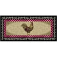 thumbnail image 1 of Mayberry Rug CC20679 20X44 20 x 44 in. Cozy Cabin Free Range Printed Nylon Kitchen Mat & Rug, Black, 1 of 2