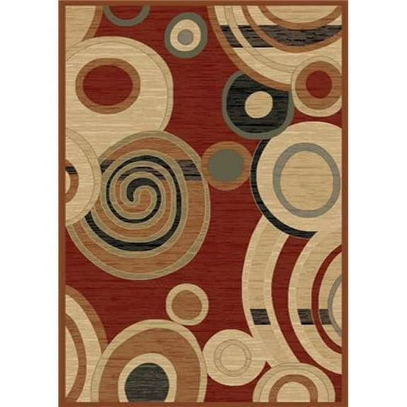 Mayberry Rug CT1074 5X8 5 ft. 3 in. x 7 ft. 3 in. City Ritz Claret Area Rug