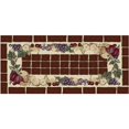 thumbnail image 1 of Mayberry Rug Cozy Cabin Fruitful Harvest Nylon Washable Accent Rug 20"x44" - Red, 1 of 5