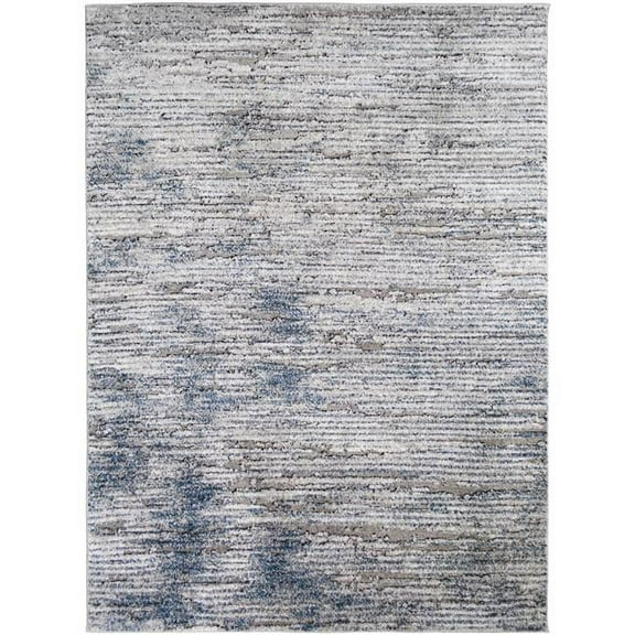 Mayberry Rug DN8936 5X8 5 ft. 3 in. x 7 ft. 3 in. Denver Druid Area Rug, Blue