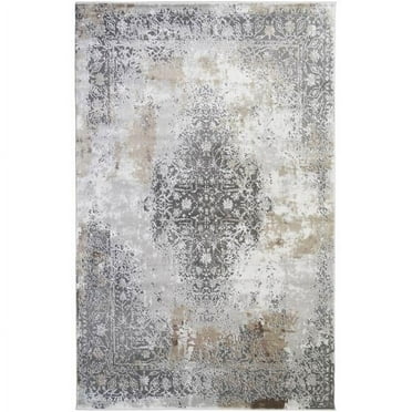 Mayberry Rug EV8881 5X8 5 ft. 3 in. x 7 ft. 3 in. Everest Olympia Area Rug, Gold