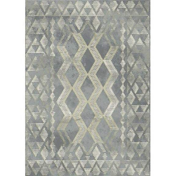 Mayberry Rug EV9576 8X10 7 ft. 10 in. x 9 ft. 10 in. Everest Babylon Area Rug, Blue