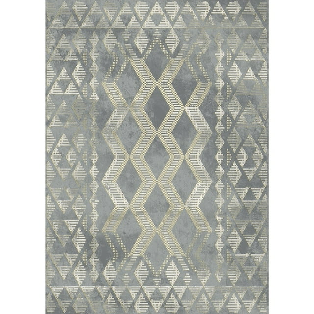 Mayberry Rug Everest Marquis Gray Lodge Area Rug 2'3"x3'3" 2' x 3'