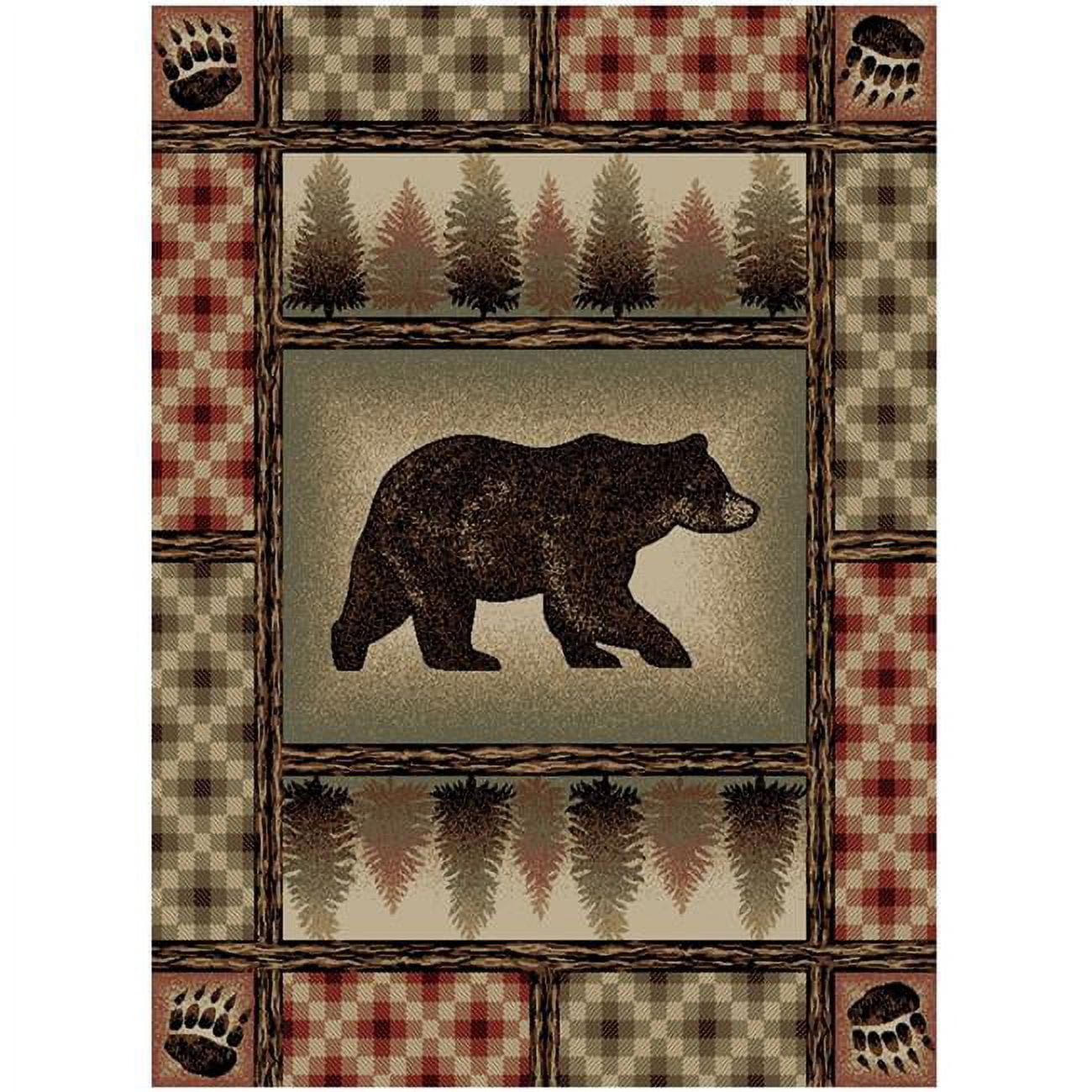 Mayberry Rug Tree Stump Mayberry Rug HS6305 8X10 7 ft. 10 in. x 9 ft. 10 in. Hearthside Hickory ...