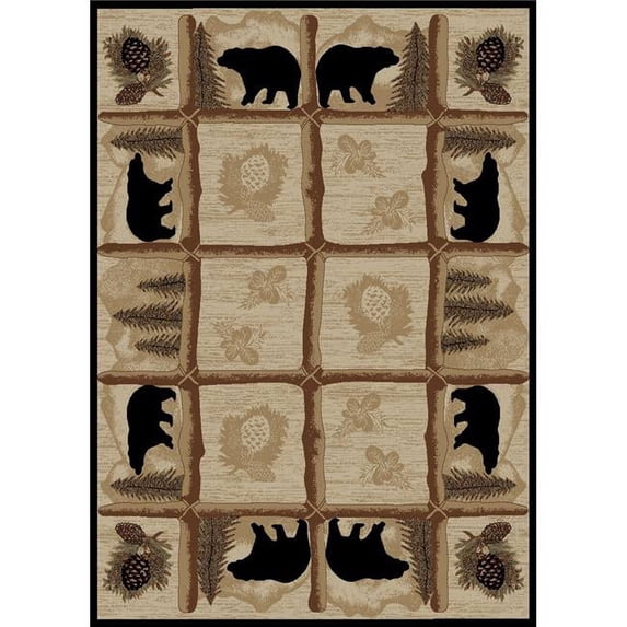 Mayberry Rug HS7472 2X3 2 ft. 3 in. x 3 ft. 3 in. Hearthside Toccoa Area Rug, Multi Color