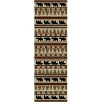 Mayberry Rug HS7482 2X8 2 ft. 3 in. x 7 ft. 7 in. Hearthside Appalachian Area Rug, Beige