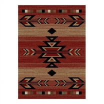Mayberry Rug HS7610 5X8 5 ft. 3 in. x 7 ft. 3 in. Hearthside Rio Grande Area Rug, Red