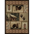 thumbnail image 1 of Mayberry Rug HS9661 8X10 7 ft. 10 in. x 9 ft. 10 in. Hearthside Cabin Hideaway Area Rug, Brown, 1 of 2