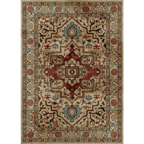 Mayberry Rug HT7771 9X13 9 ft. 3 in. x 12 ft. 6 in. Home Town Charisma Area Rug, Multi Color