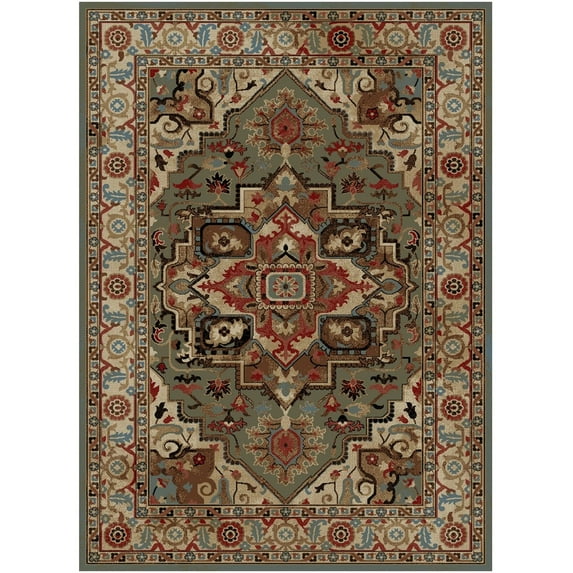 Mayberry Rug HT7775 8X10 7 ft. 10 in. x 9 ft. 10 in. Charisma Rectangle Area Rug, Sage