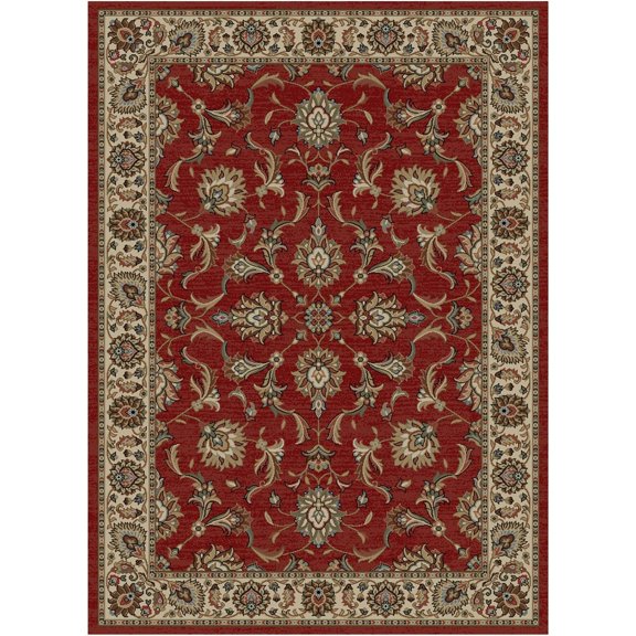 Mayberry Rug Hometown Ambassador Traditional Area Rug 5'3"x7'7" - Claret