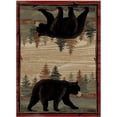 thumbnail image 1 of Mayberry Rug LK6391 5X8 5 ft. 3 in. x 7 ft. 7 in. Lodge King Riverwatch Area Rug, Multi Color, 1 of 4