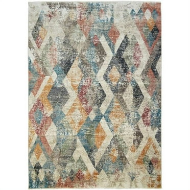 Mayberry Rug OX3050 2X8 2 ft. 1 in. x 7 ft. 5 in. Oxford Lincoln Area Rug, Multi Color