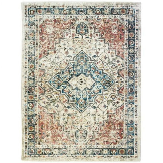 Mayberry Rug OX3070 2X3 2 ft. 1 in. x 3 ft. 3 in. Oxford Castle Area Rug, Multi Color
