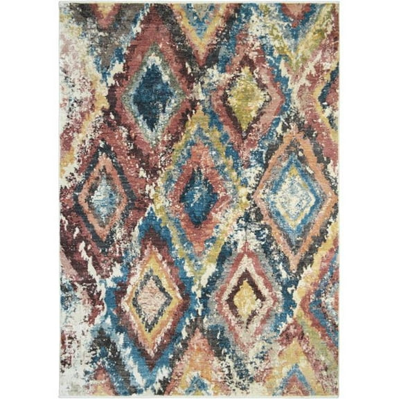 Mayberry Rug OX3110 2X8 2 ft. 1 in. x 7 ft. 5 in. Oxford Hurley Area Rug, Multi Color