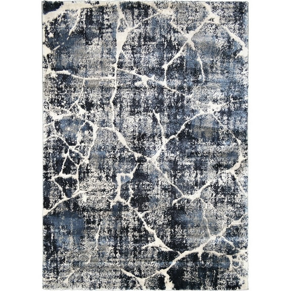 Mayberry Rug PC6153 5X8 5 ft. 3 in. x 7 ft. 3 in. Pacific Astrid Area Rug, Navy