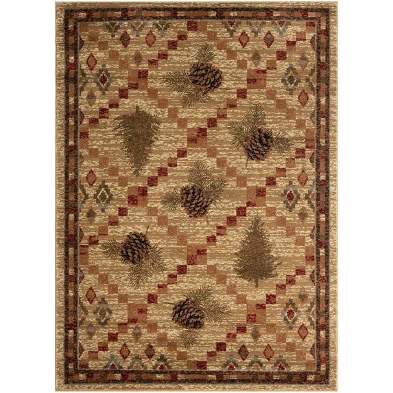 Mayberry Rug Sunset Valley Mars Hill Antique Lodge Area Rug 5'3"x7'3"