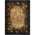 thumbnail image 1 of Mayberry Rug Sunset Valley Oak Ridge Brown Lodge Area Rug 7'10" Round, 1 of 5