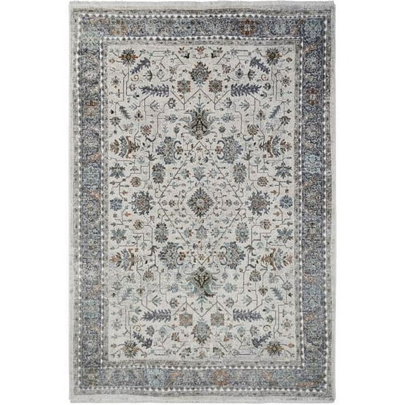 Mayberry Rug WD4022 5X8 5 ft. 3 in. x 7 ft. 3 in. Windsor Manchester Area Rug, Ivory