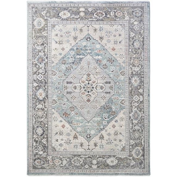 Mayberry Rug WD4036 8X10 7 ft. 10 in. x 9 ft. 10 in. Windsor Aria Area Rug, Gray
