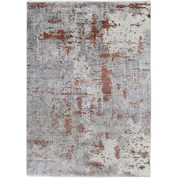 Mayberry Rug WD4117 5X8 5 ft. 3 in. x 7 ft. 3 in. Windsor Sienna Area Rug, Rust