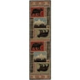 thumbnail image 1 of Mayberry Rugs  Aspen Multi Lodge Bear Area Rug 2'3" x 7'7" 8' Runner, 1 of 5