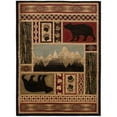 thumbnail image 1 of Mayberry Rugs  Aspen Multi Lodge Bear Area Rug 7'10" x 9'10" 8' x 10', 1 of 5