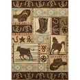 thumbnail image 1 of Mayberry Rugs Hearthside Desperado Western Rodeo Area Rug Multi 2'2" x 3'3" Novelty 2' x 3', 1 of 5