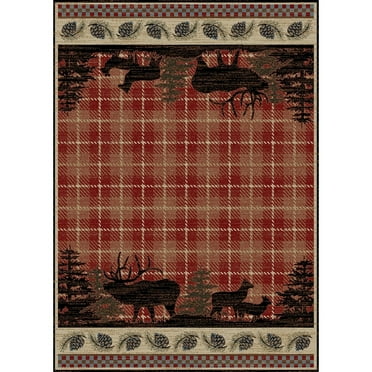 Mayberry Rugs Hearthside Lodge Wilderness Area Rug 7'10"x9'10" 8' x 10'