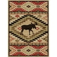 thumbnail image 1 of Mayberry Rugs Lodge King High Country Elk Southwest Area Rug 2'3" x 3'3" 2' x 3', 1 of 5