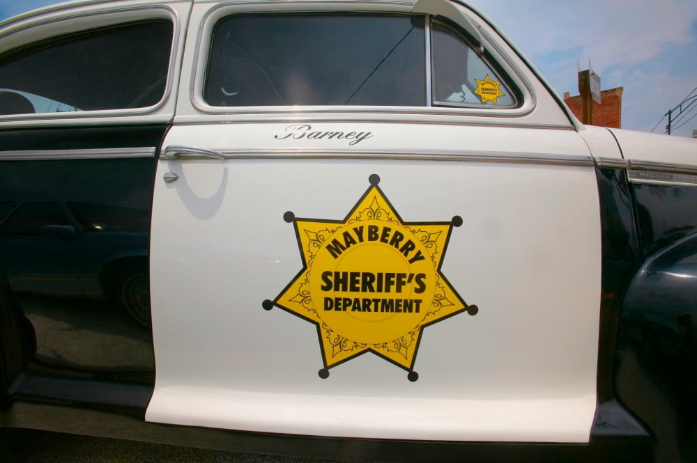 Mayberry Sheriff's Department Police Car in Mount Airy, North Carolina ...