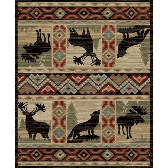 Mayberry Rug American Destination Yellowstone AD8023 Rectangle 8X10