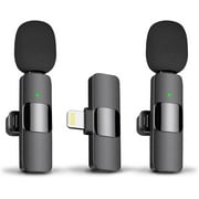 BMHNOONE Professional Wireless Tie Lapel Microphone for iPhone, iPad-Cordless Omnidirectional Condenser Recording Microphone for Interview Video Podcasting Vlog YouTube