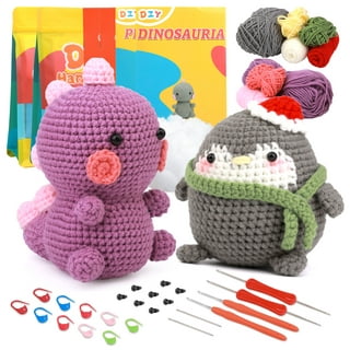 EUWBSSR Crochet Kits for Beginners,Colorful Crochet Hook Set with Storage, Accessories Ergonomic Crochet Kit,Starter Pack for Kids Adults,  Beginner,Professionals(Butterfly flowers) 
