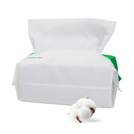 Mayboos Disposable Face Towel Cotton Tissue, for Skincare Facial Cleansing Makeup, Removing (100 Count)