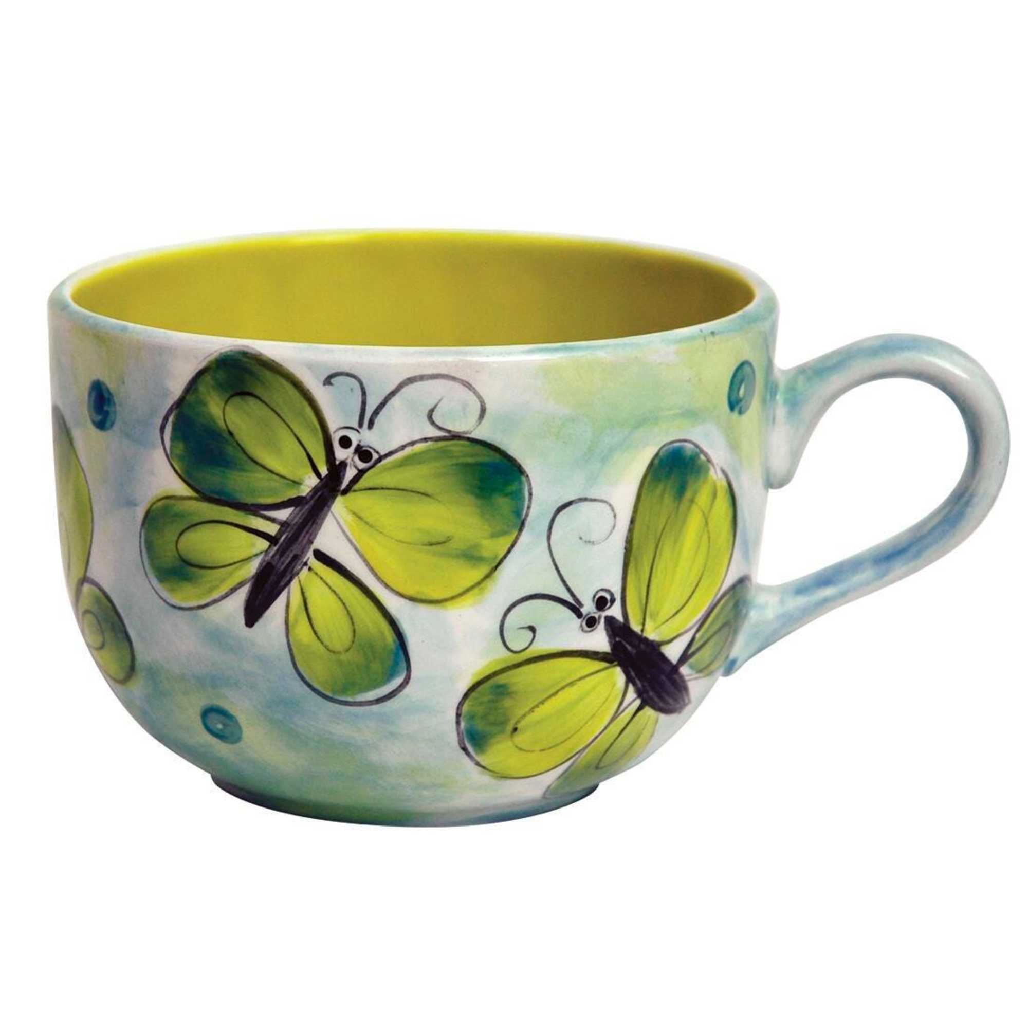 Mayco Cappuccino Mug Bisqueware, 5 X 33/4 in, Bisque, Pack of 12