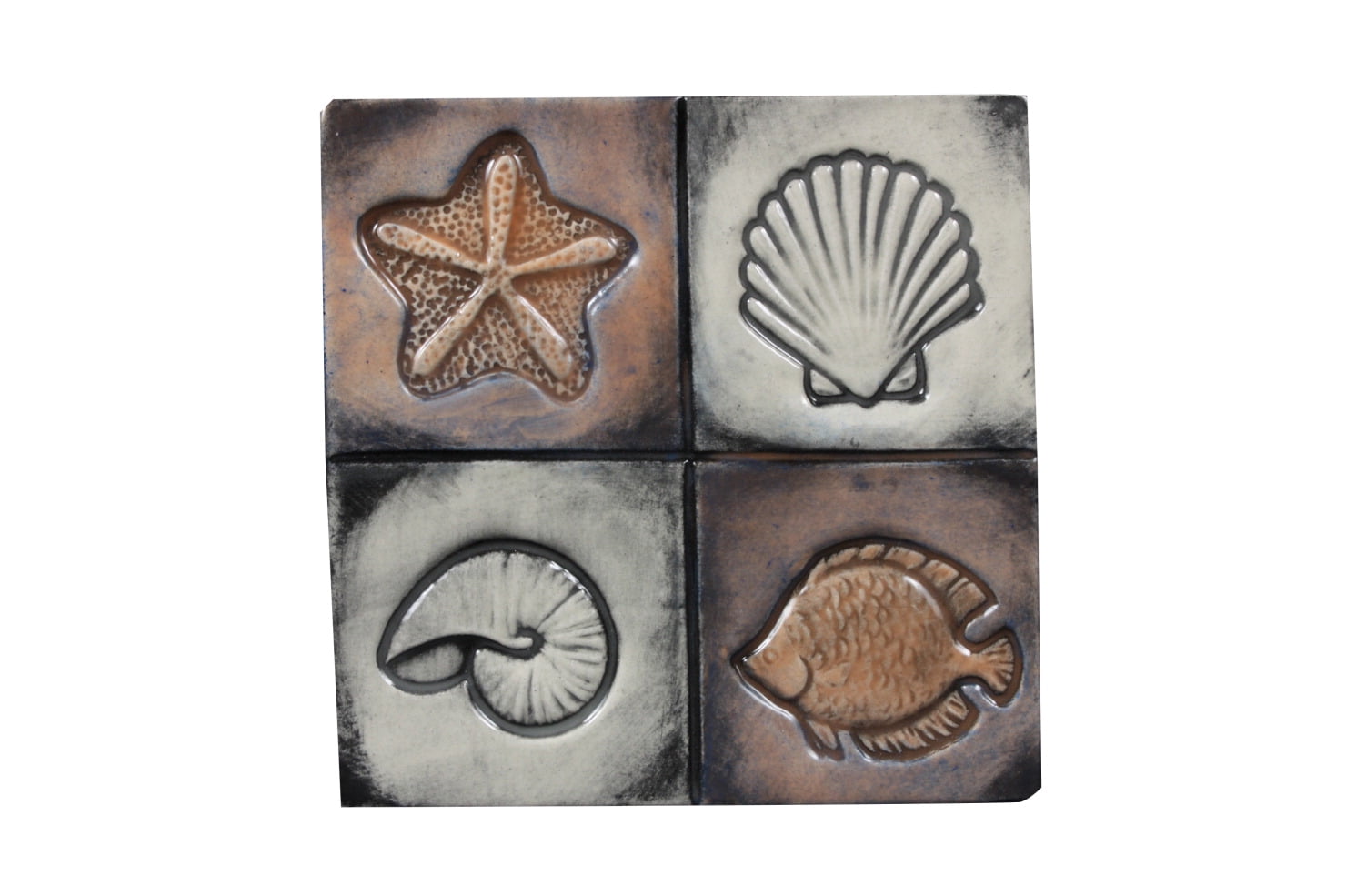 Mayco Clay Seaside Design Press Tool Set, 1-3/4 in Dia, Set of 4