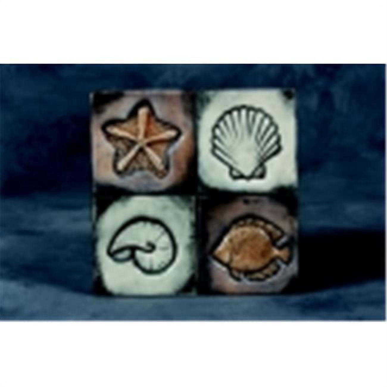 Mayco  Clay Seaside Design Press Tool Set- - 1.75 In. Dia- Set Of 4