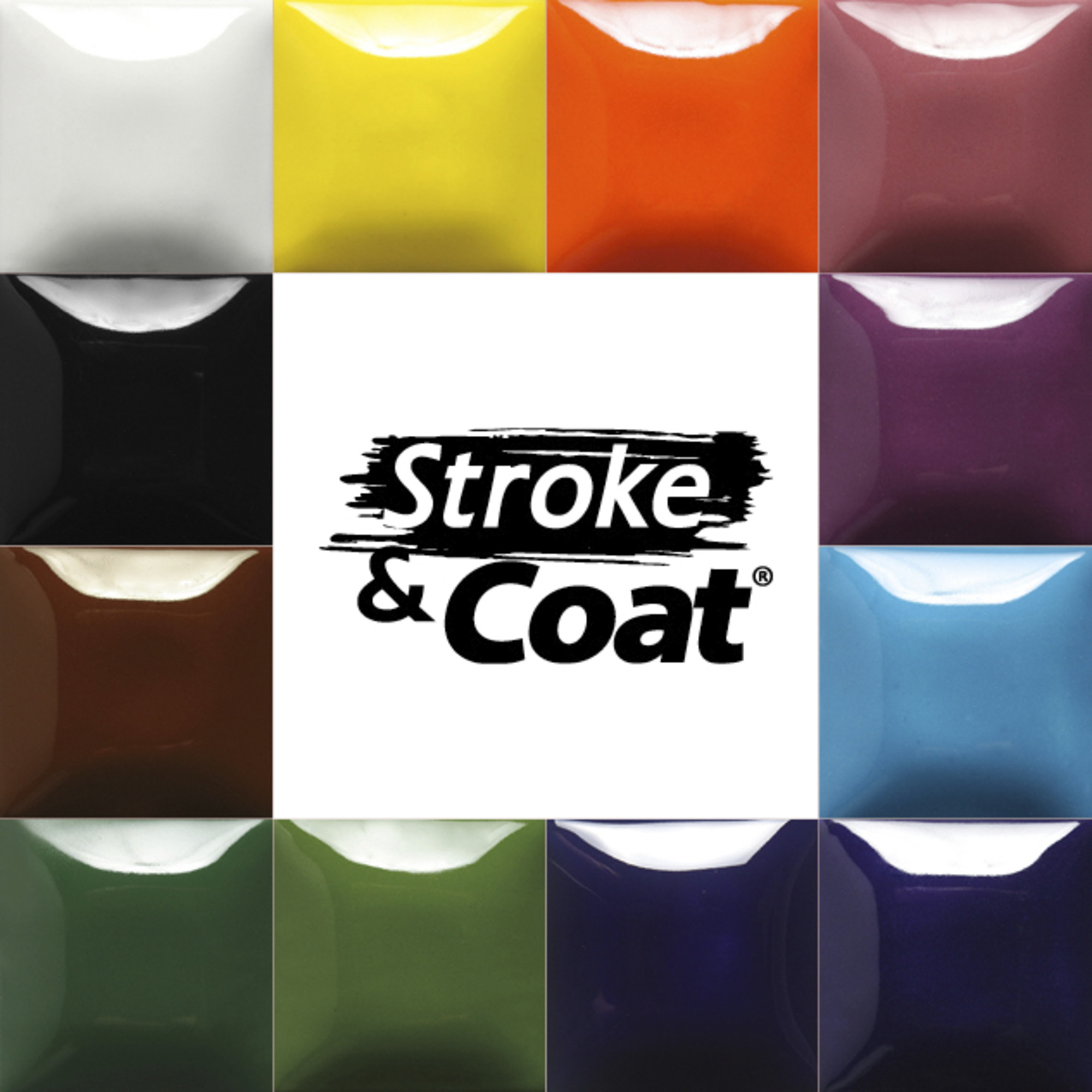 Mayco Stroke & Coat Wonderglaze Glaze Set A, 2 Ounce, Assorted Colors