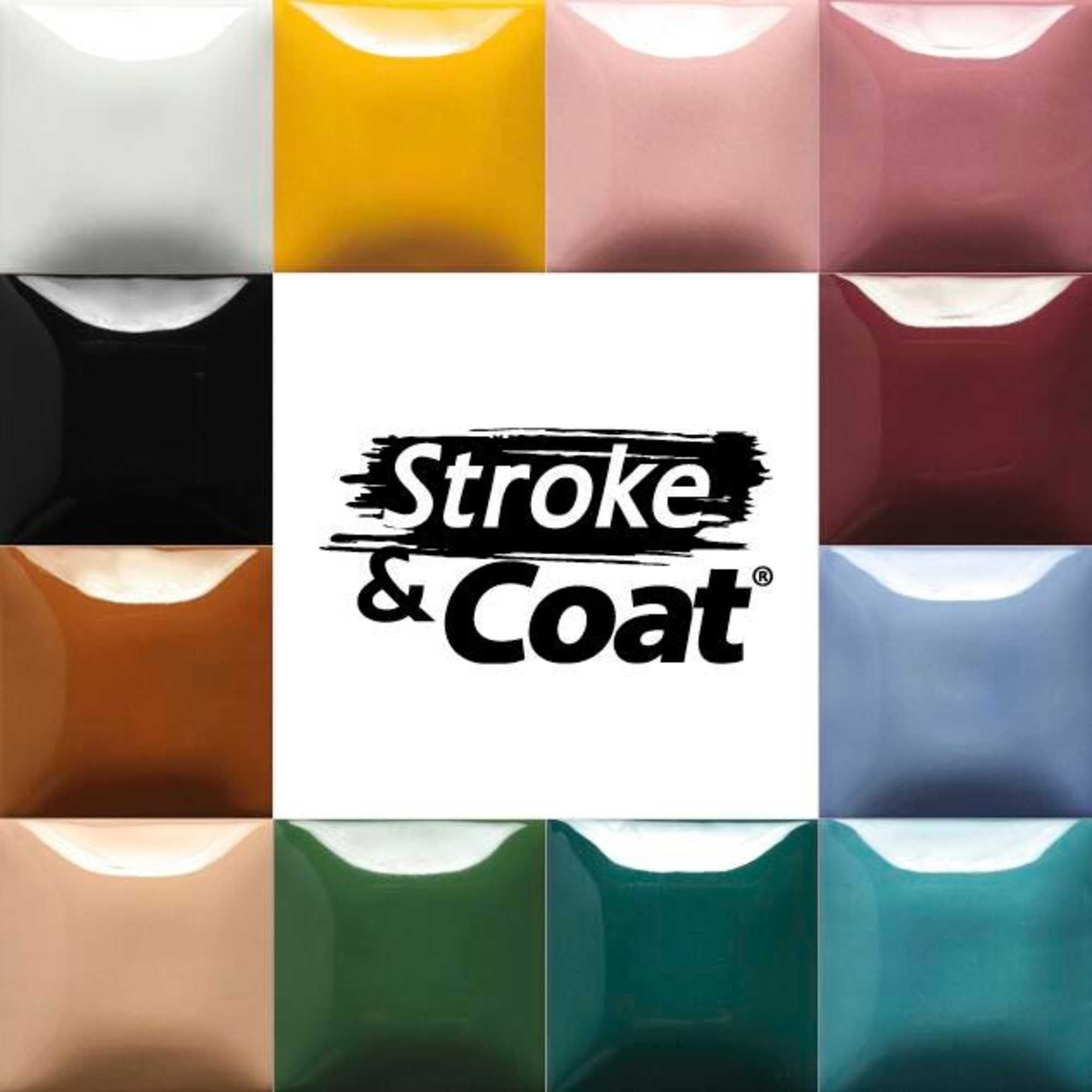 Mayco Stroke &amp; Coat Wonderglaze Glaze Set B, 2 Ounce, Assorted Colors, Set of 12