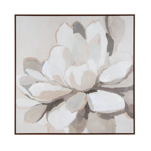 Gild Design House Maycomb Blume, Hand Painted Canvas 48 x 48 Framed Canvas Art Prints