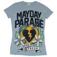 thumbnail image 1 of Mayday Parade Girls Juniors  T-Shirt - Florida Fresh Broken Heart in Orange (X-Small), 1 of 1
