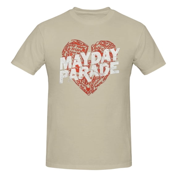 Mayday Parade Men'S Heart T-Shirt Black Men'S Basic Short Sleeve T-Shirt Natural 6x-Large